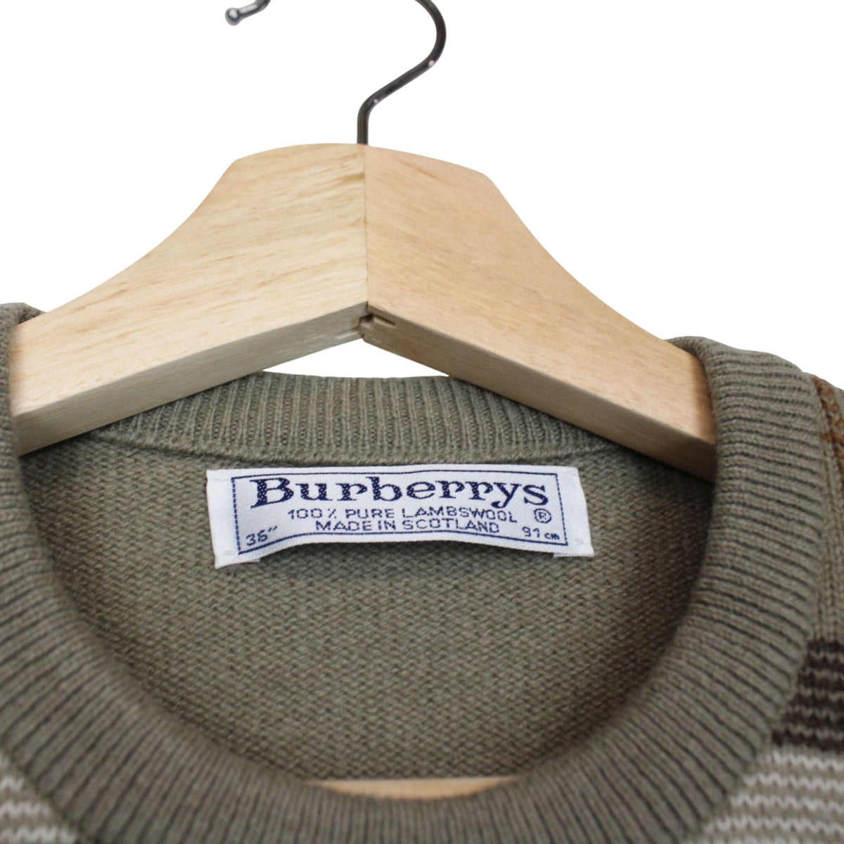 Vintage Burberry Lambswool Jumper Small