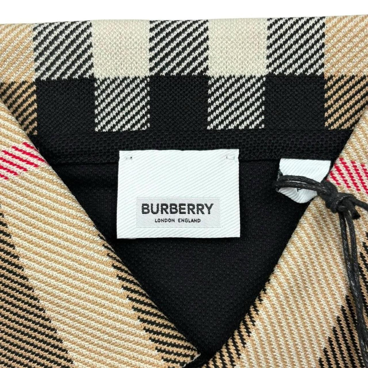 Burberry Nova Check Collar Polo Shirt