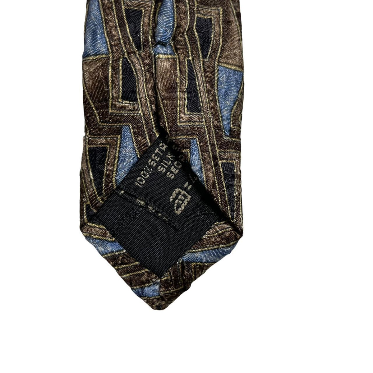 Ermenegildo Zegna Abstract Print Silk Tie