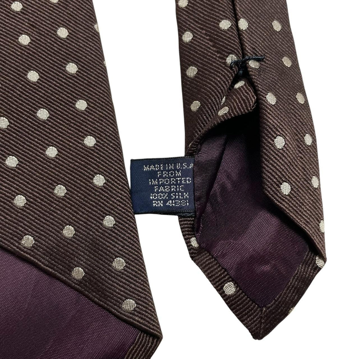 Vintage Polo Ralph Lauren Polka Dot Silk Tie