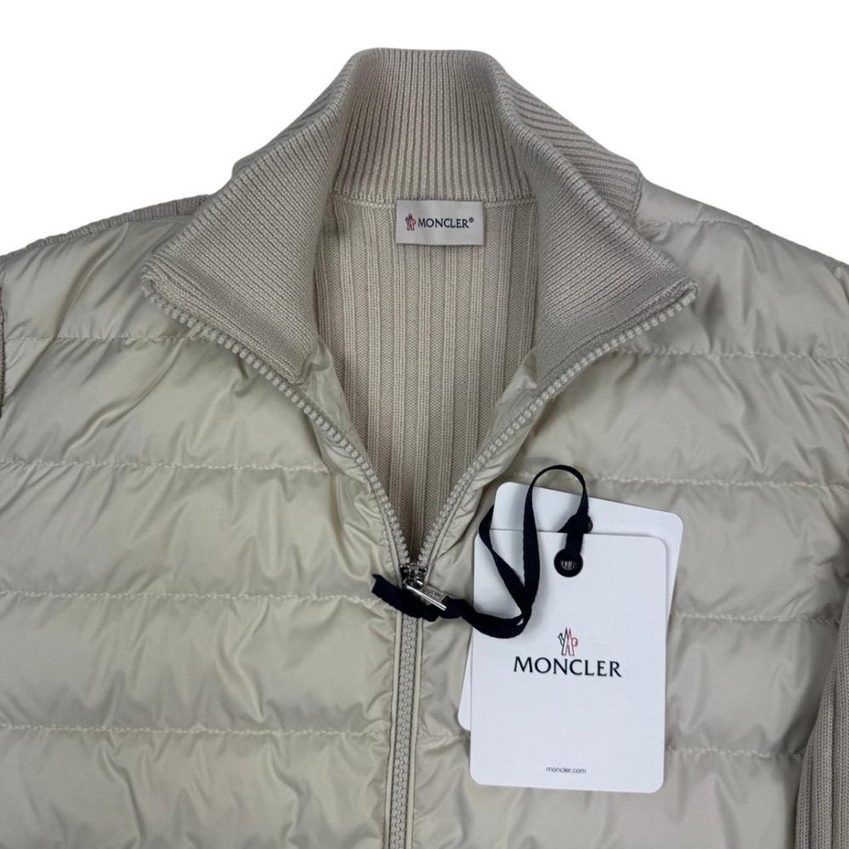 Moncler Down Tricot Cardigan Jacket Medium