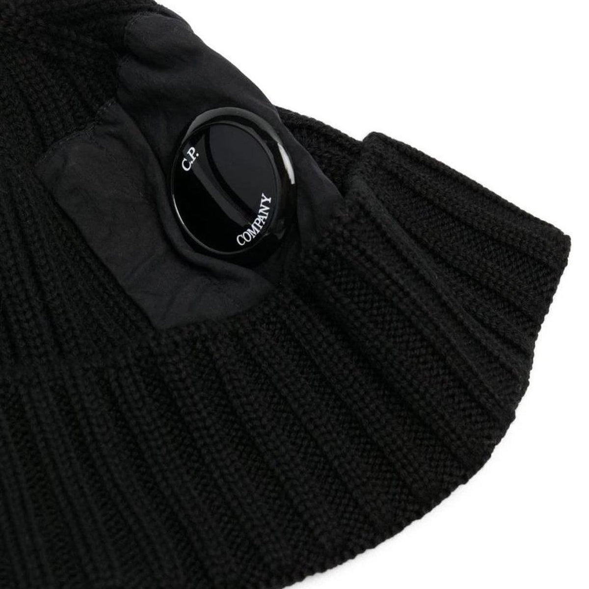 CP Company Merino Wool Knit Side Lens Beanie Hat