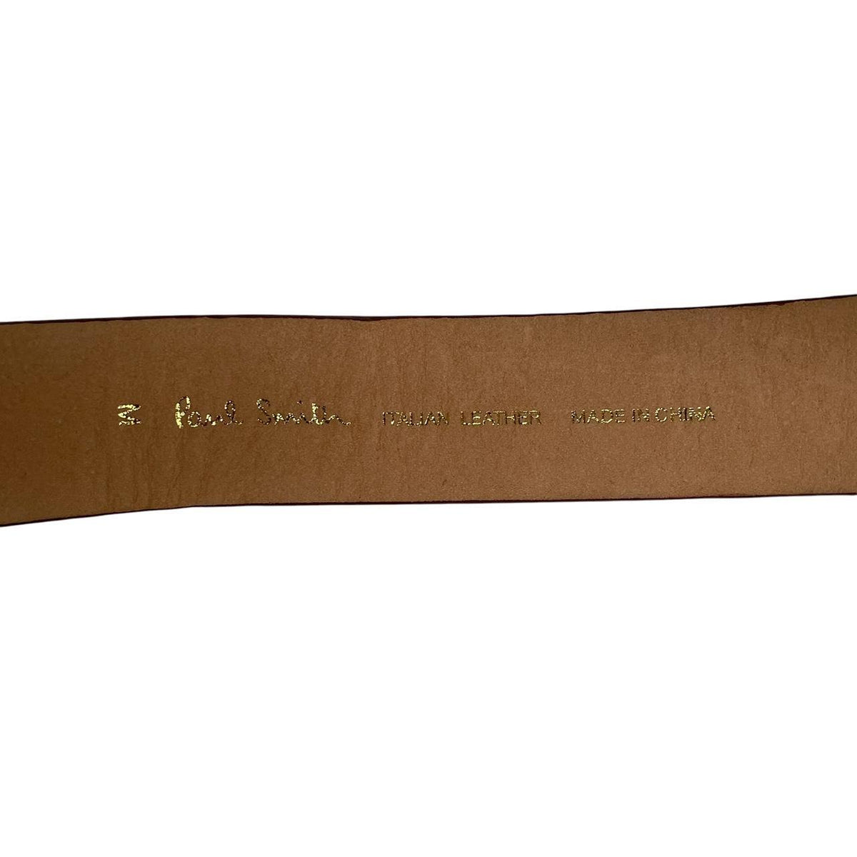 Paul Smith Italian Leather Belt with Jewelled Buckle