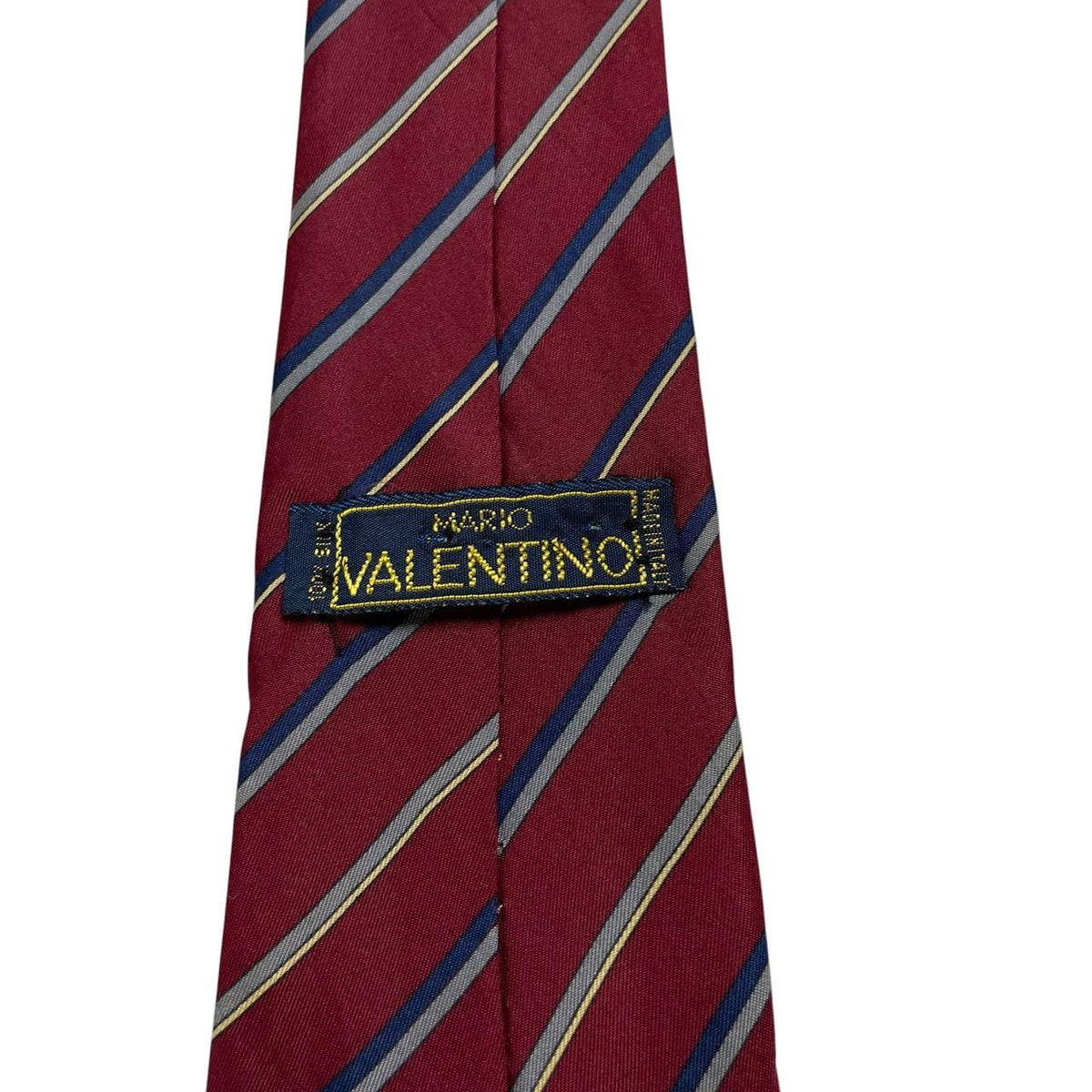Vintage Mario Valentino Striped Silk Tie