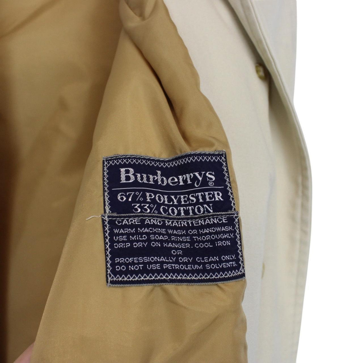 Vintage 80s Burberry Trench Coat Large