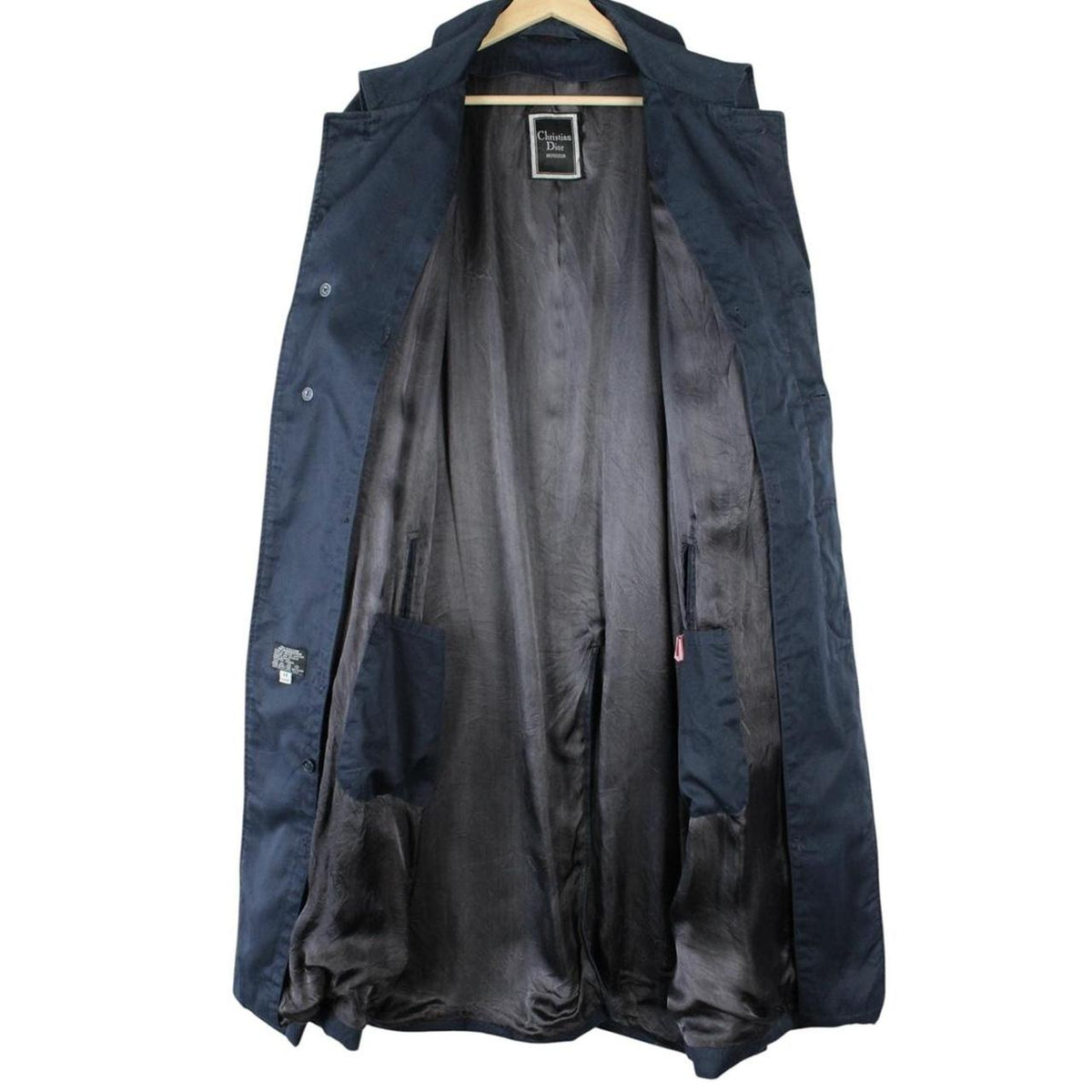 Vintage 90s Christian Dior Trench Coat Medium