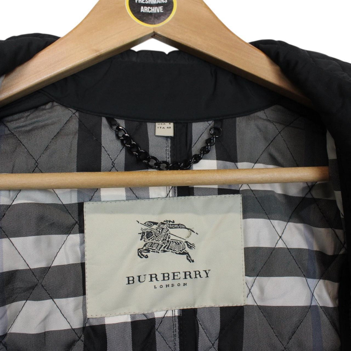 Burberry London Quilted Belted Trench Coat Small