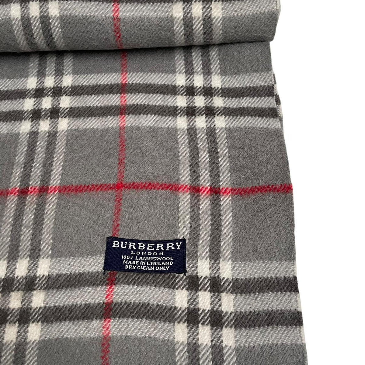 Vintage 90s Burberry Lambswool Scarf