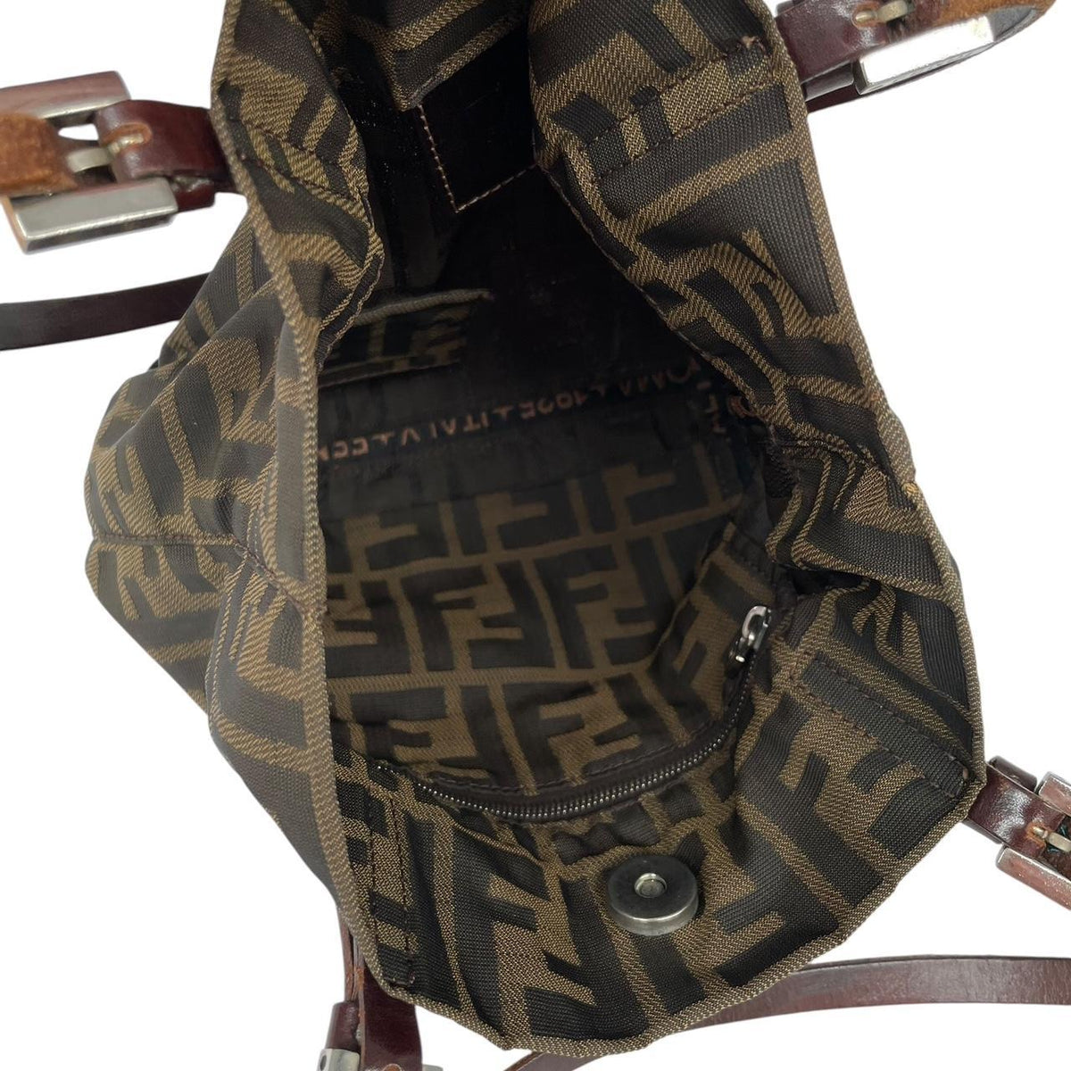 Pre-Loved Fendi Zucca Monogram Canvas Mini Tote Bag