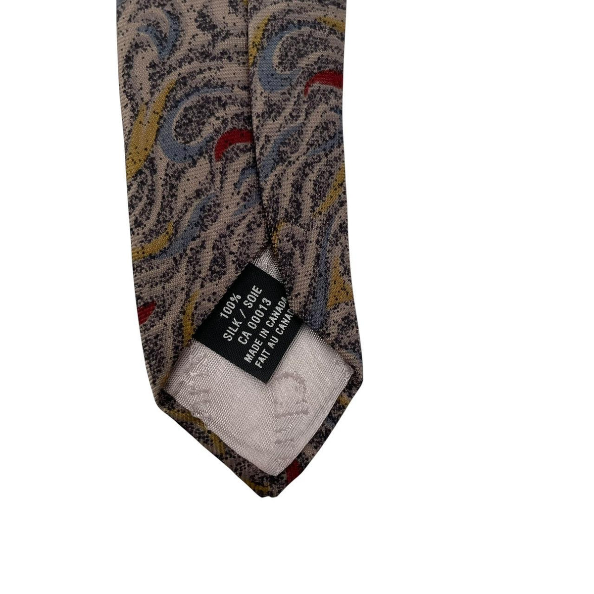 Vintage Christian Dior Abstract Print Silk Tie