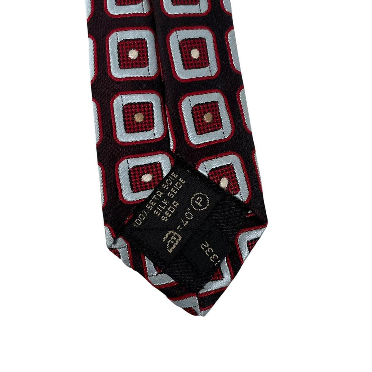 Ermenegildo Zegna Geometric Print Silk Tie
