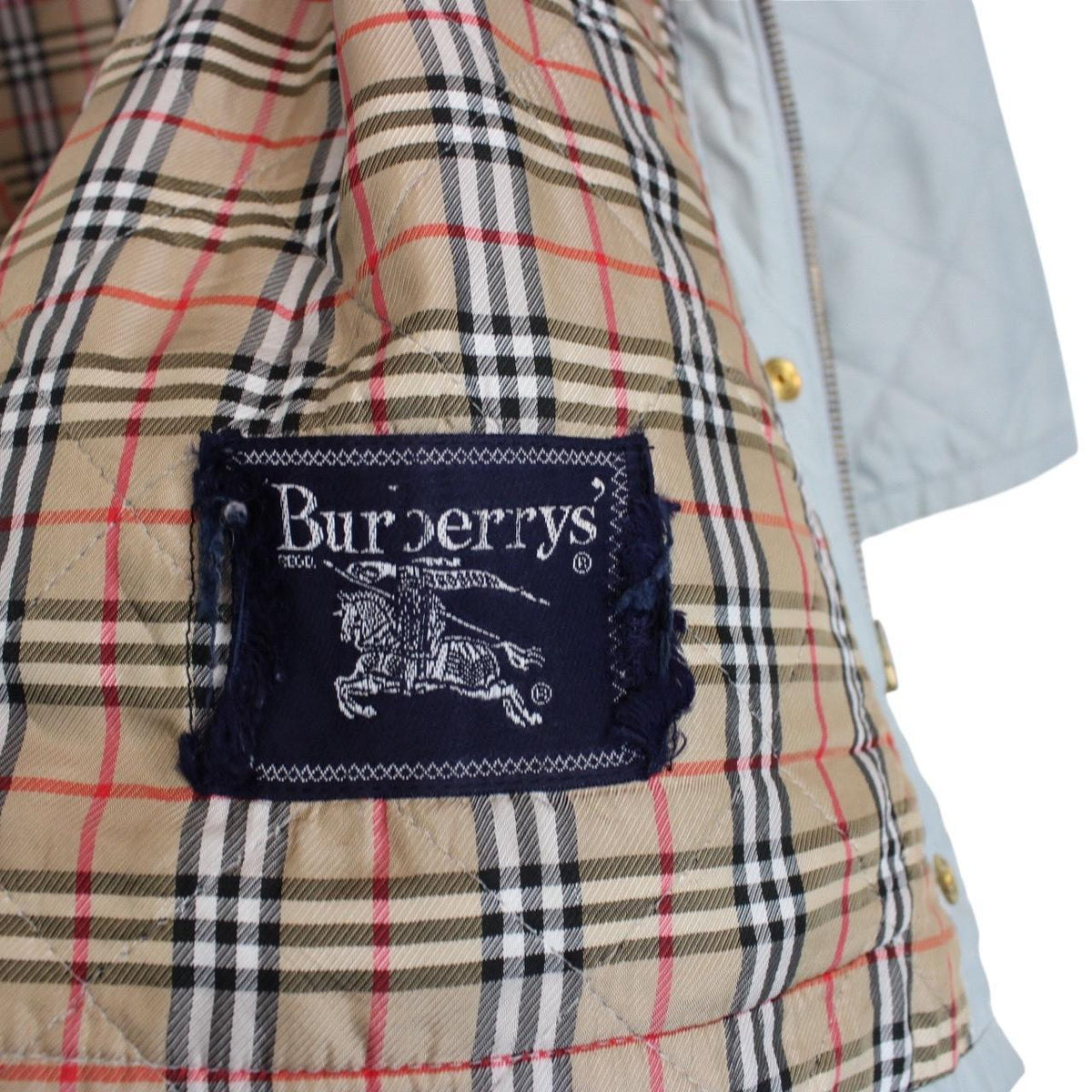 Vintage 90s Burberry Diamond Quilted Jacket XL