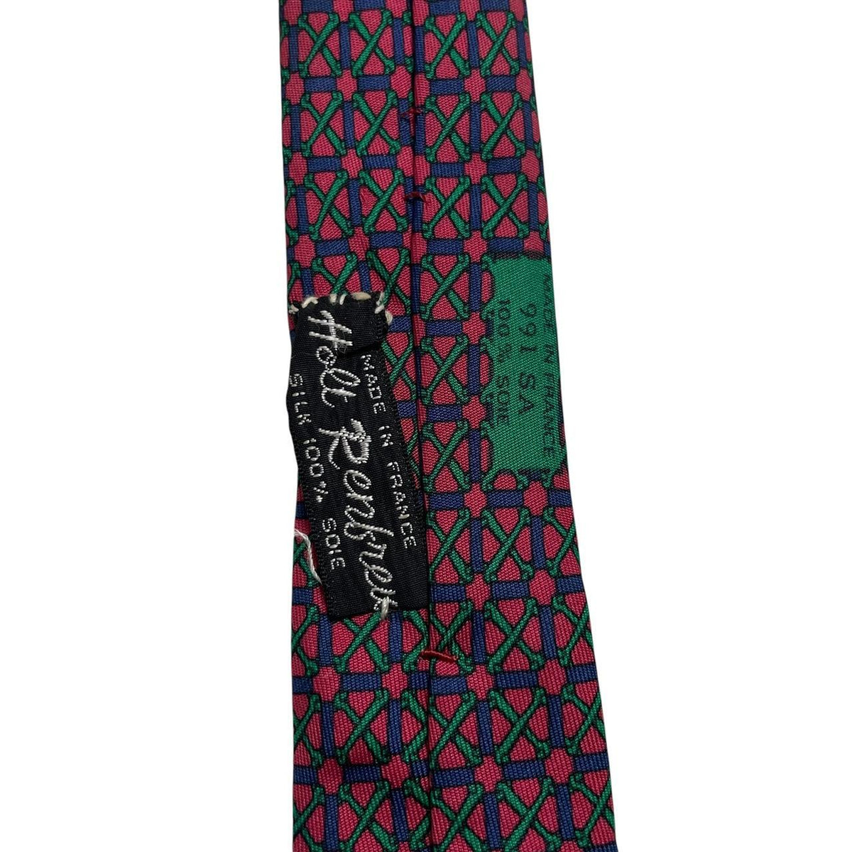 Hermes Paris Geometric Print Silk Tie