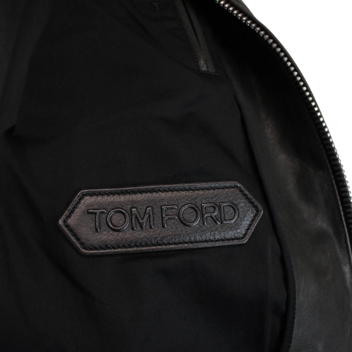 Tom Ford Lambskin Leather Bomber Jacket Medium