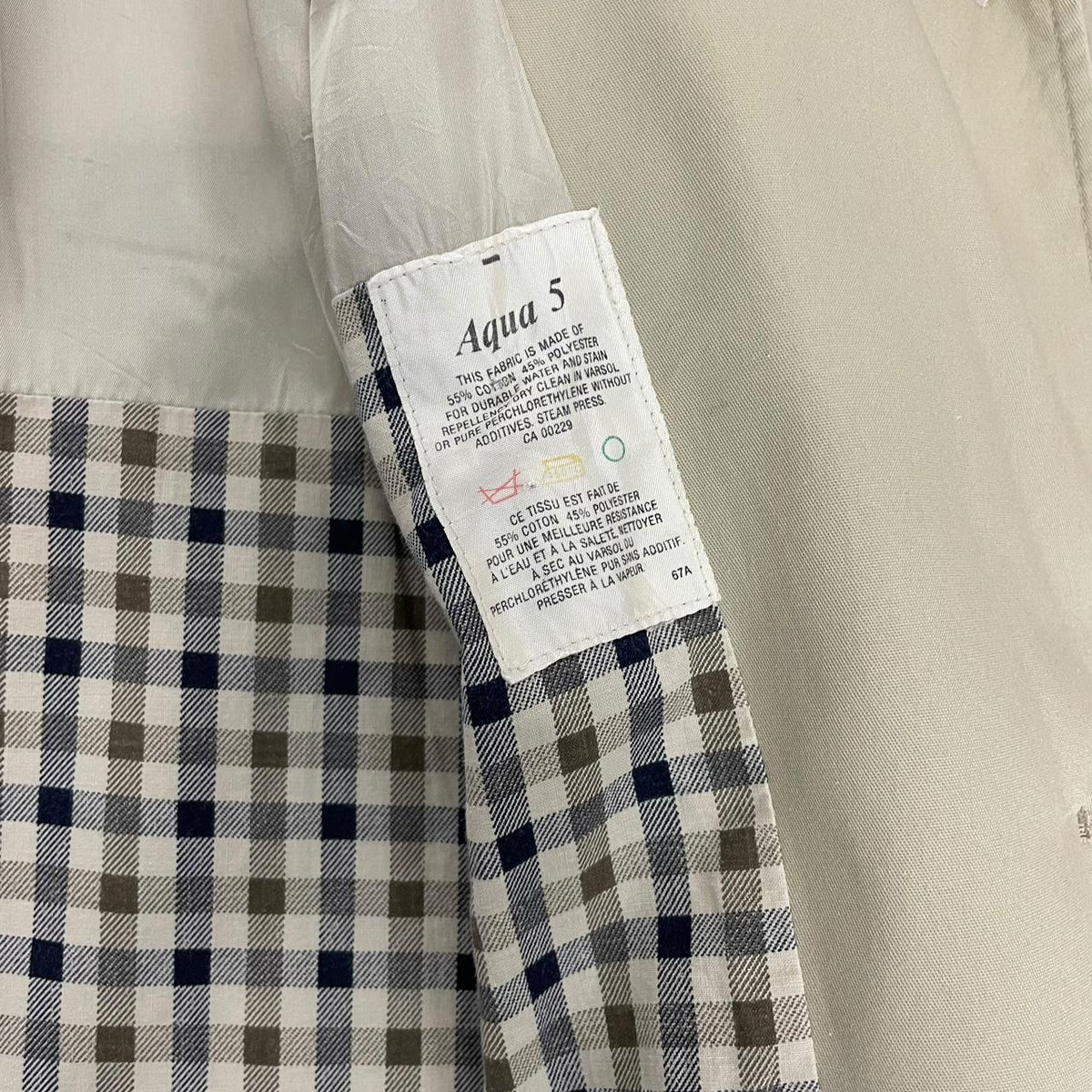 Vintage 80s Aquascutum Aqua 5 Trench Coat Medium