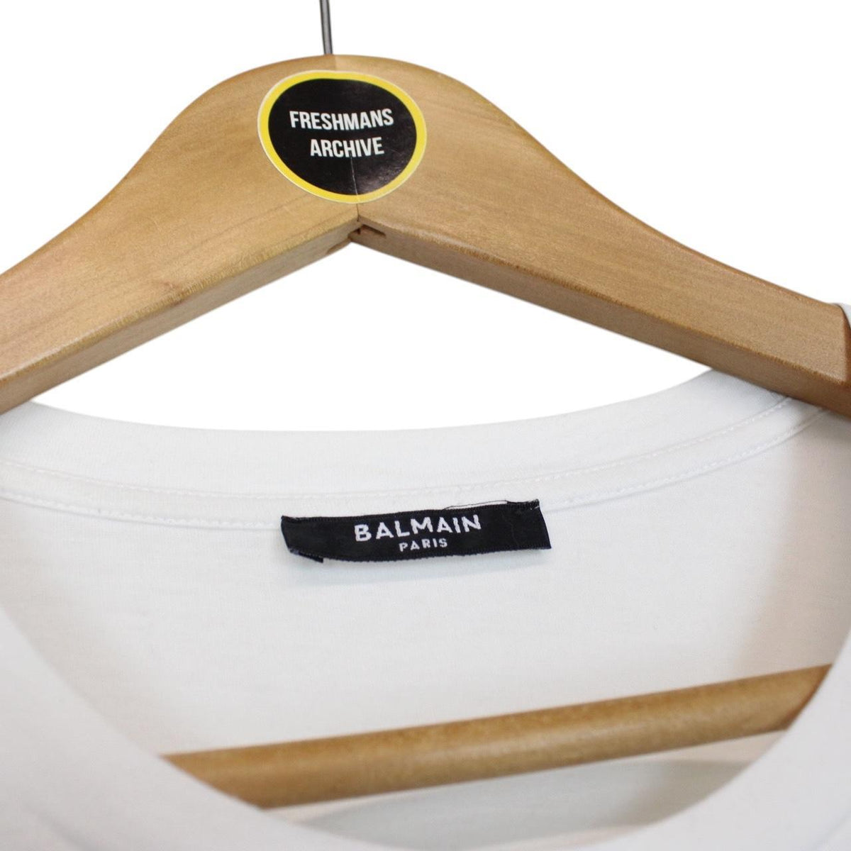 Balmain Paris Logo Print T-Shirt Medium