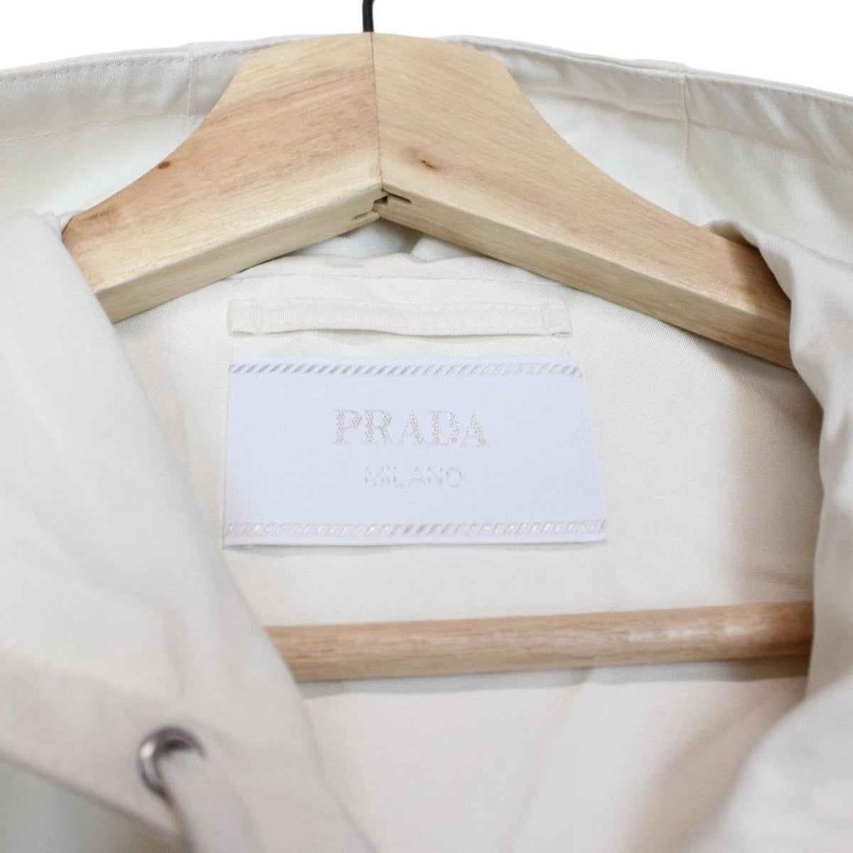 Prada Triangle Logo Silk Jacket Small