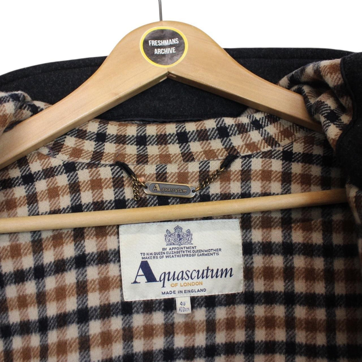 Vintage Aquascutum Wool Blend Duffle Coat Large