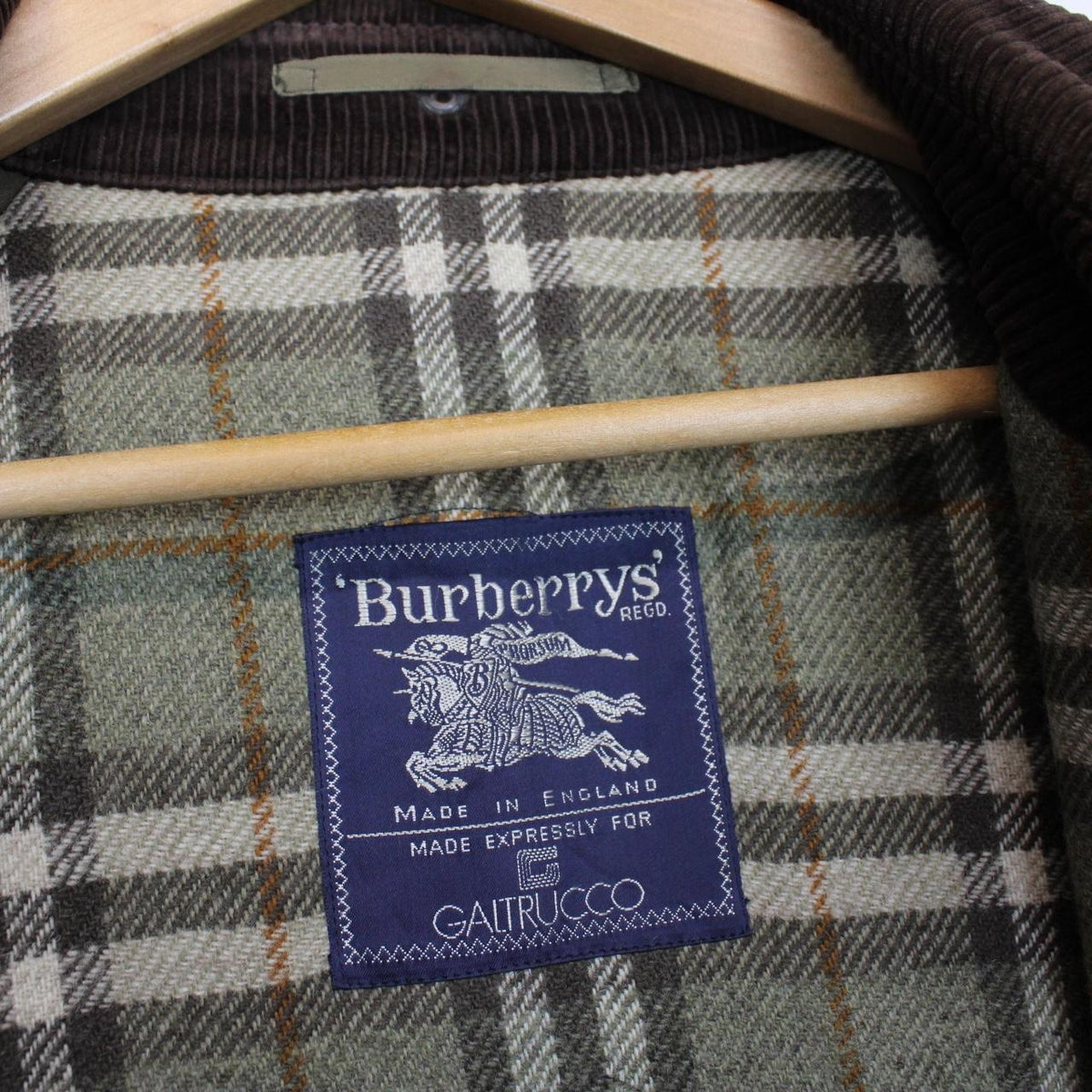 Vintage 90s Burberry Alpaca Wool Coat Large