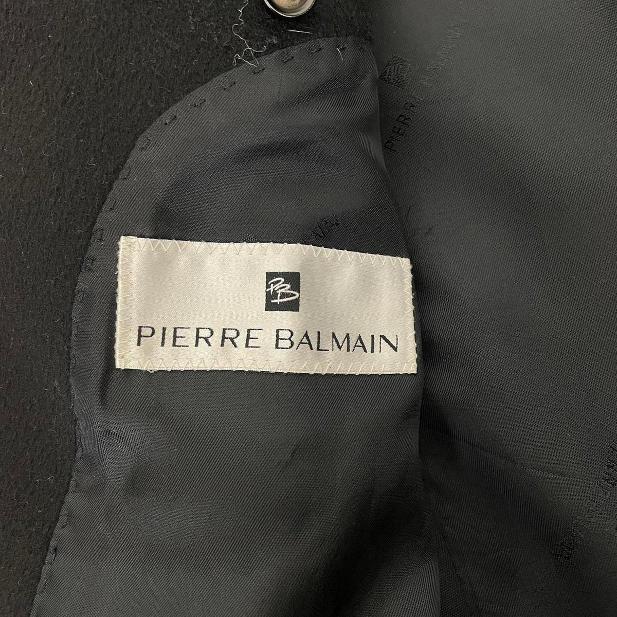 Pierre Balmain Paris Cashmere Wool Blend Coat XL