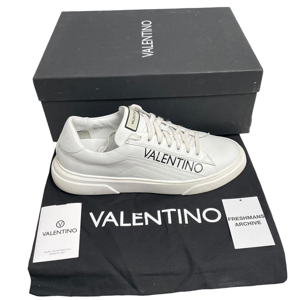 Valentino Stan Summer Calfskin Leather Trainers UK 9