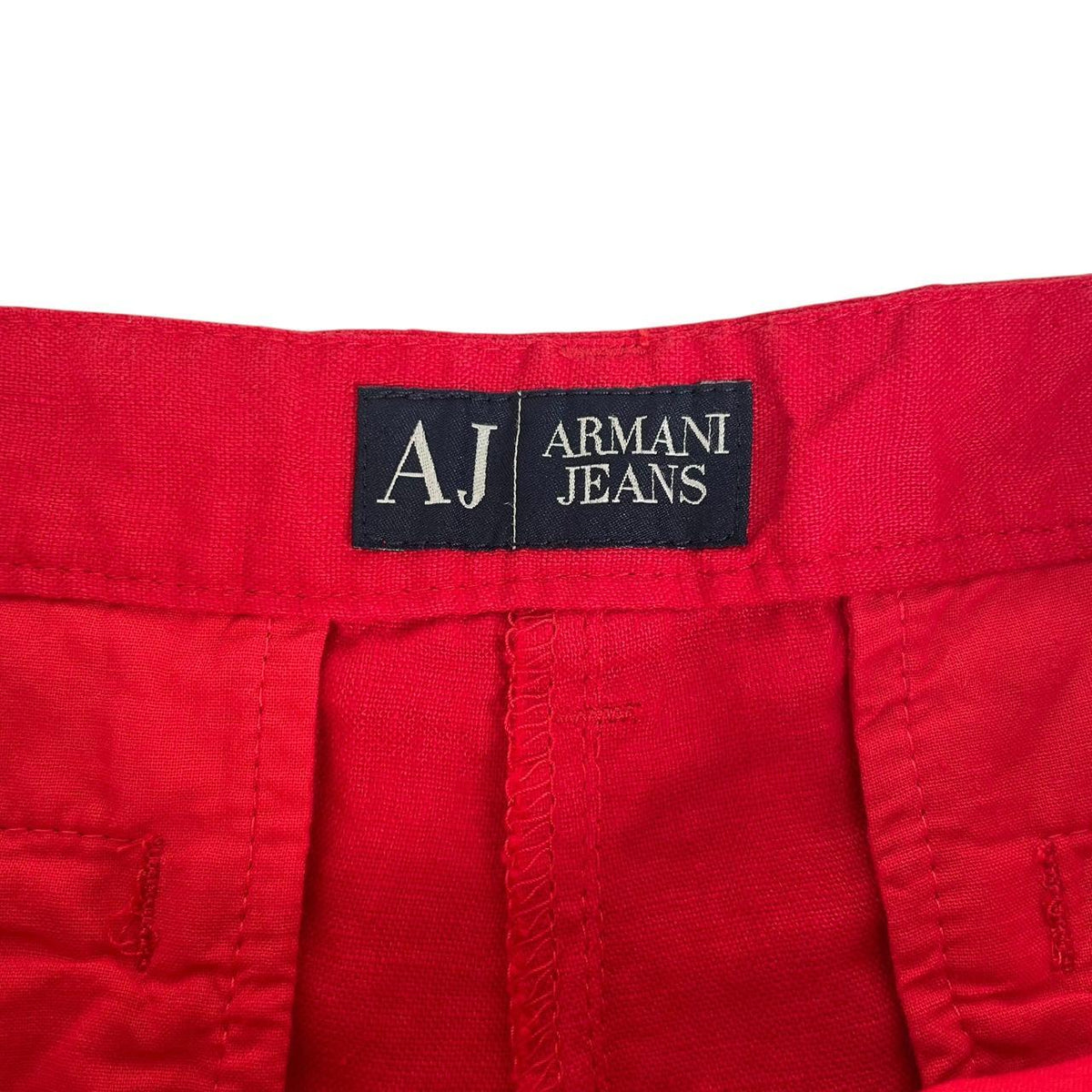 Armani Jeans Wide Leg Linen Trousers Medium