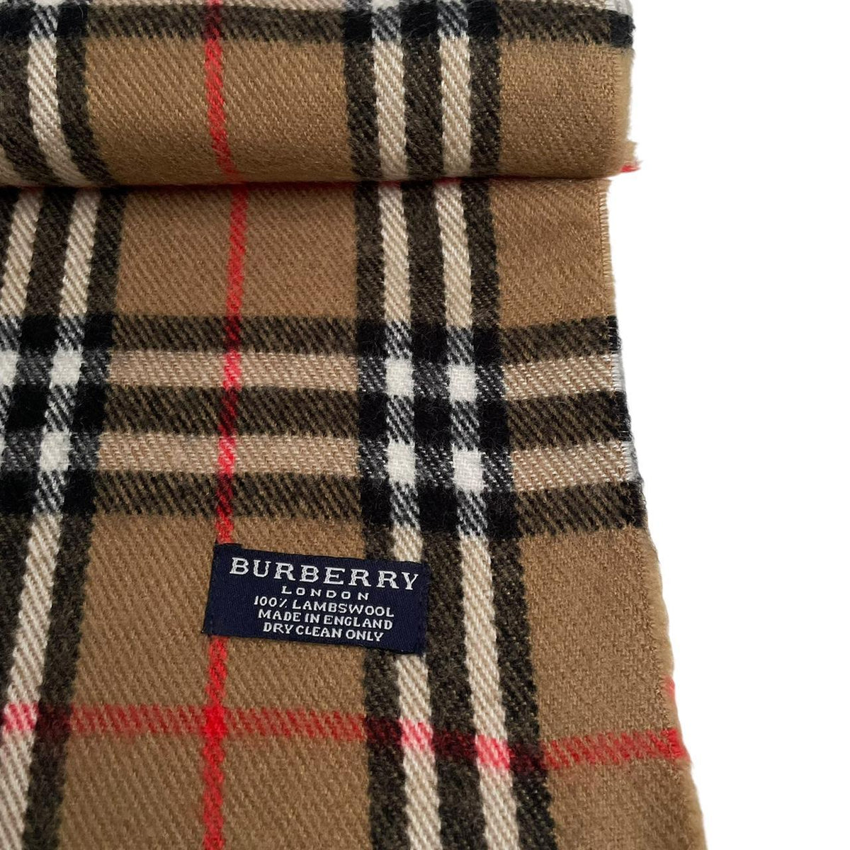 Vintage 90s Burberry Lambswool Scarf