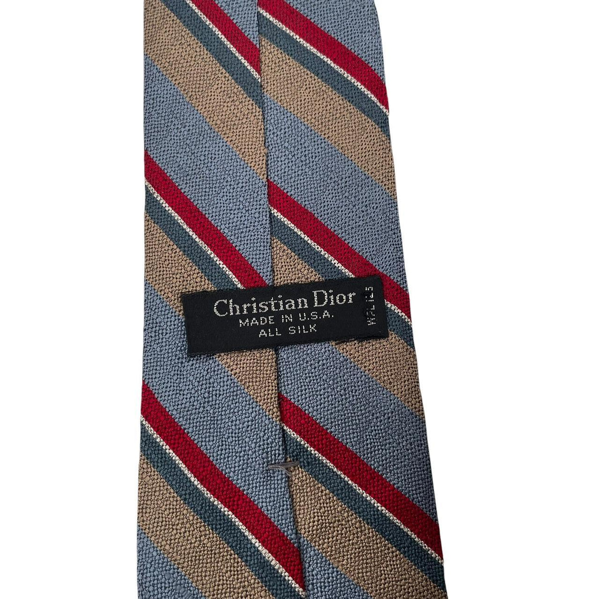 Vintage Christian Dior Striped Silk Tie