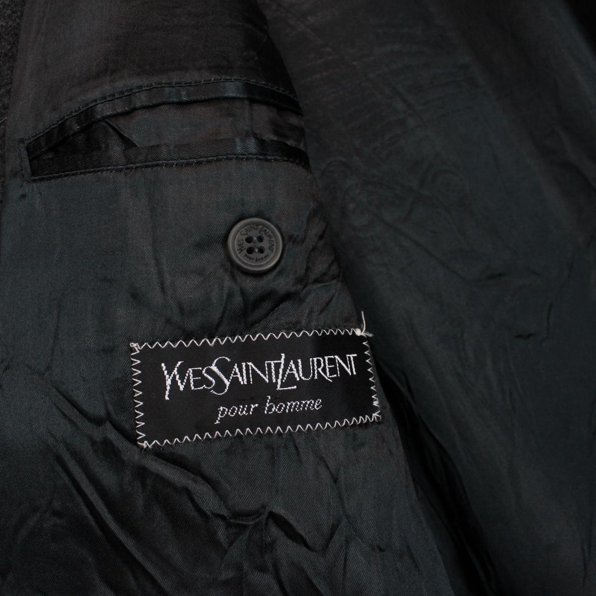 Vintage Yves Saint Laurent Wool Overcoat Large