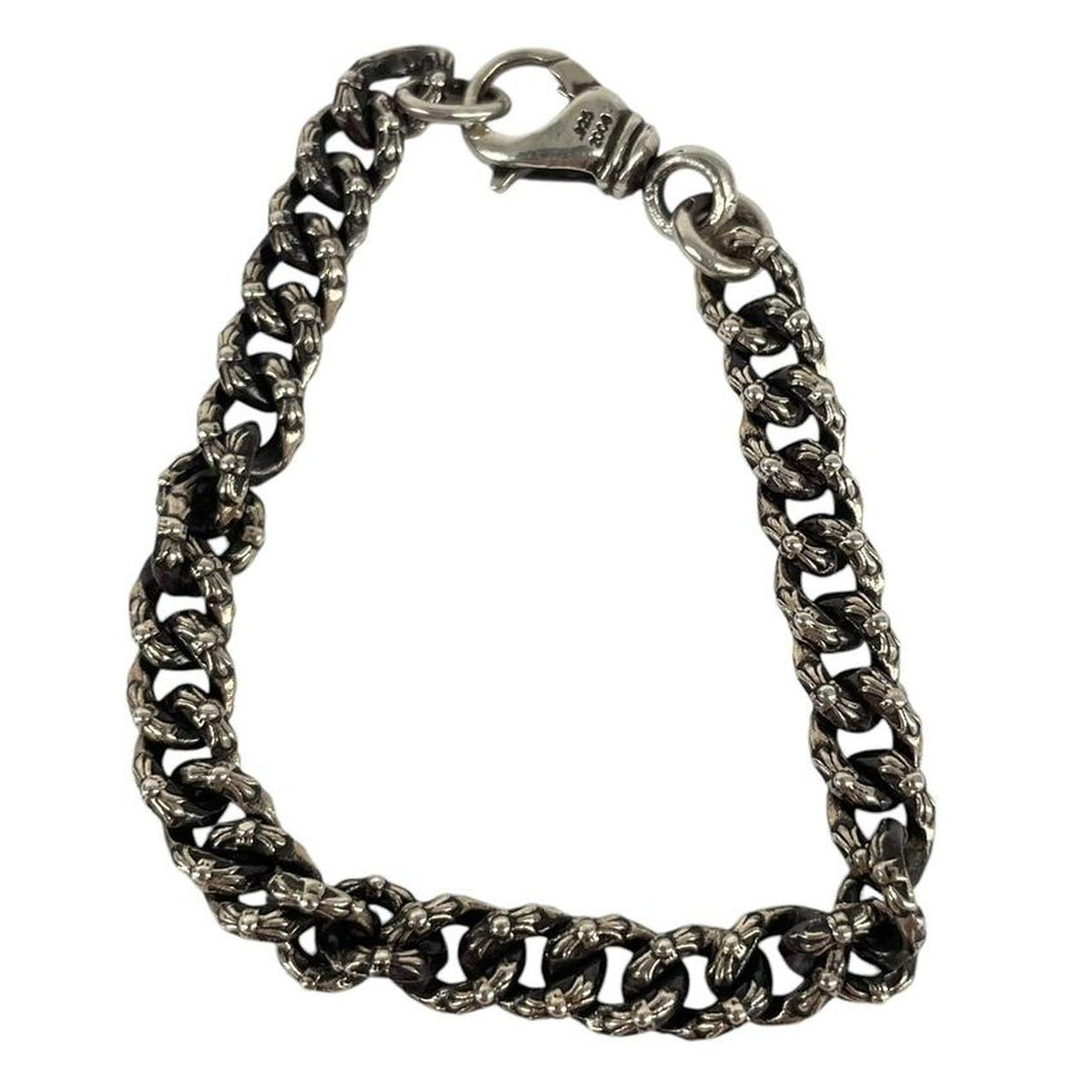 Chrome Hearts Mini Extra Fancy Link 925 Silver Bracelet