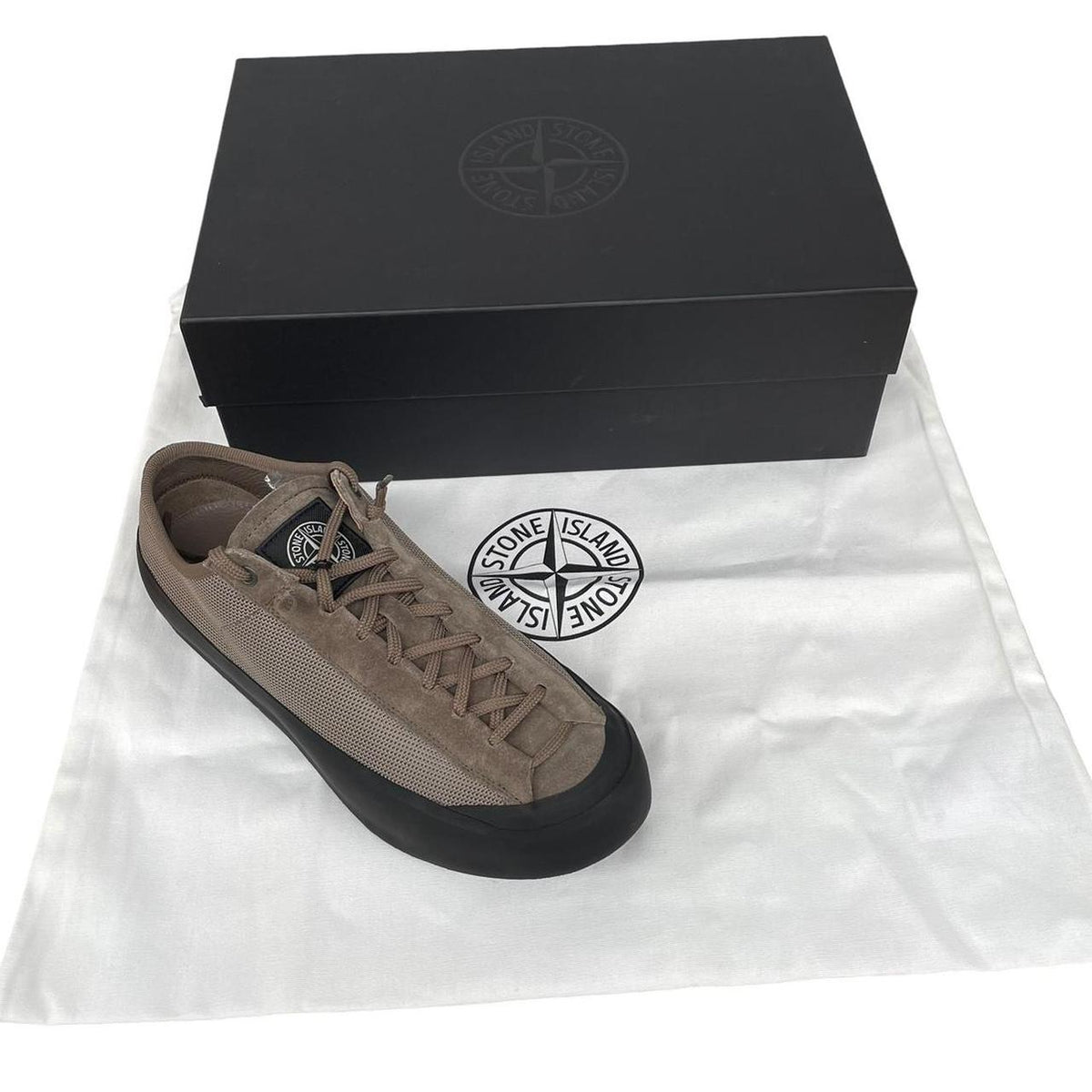 Stone Island Logo Patch Low-top Trainers UK 7