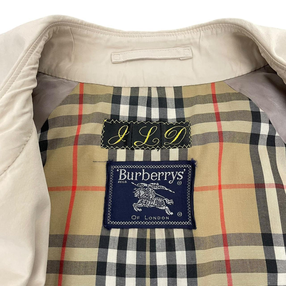 Vintage 90s Burberry Trench Coat Large