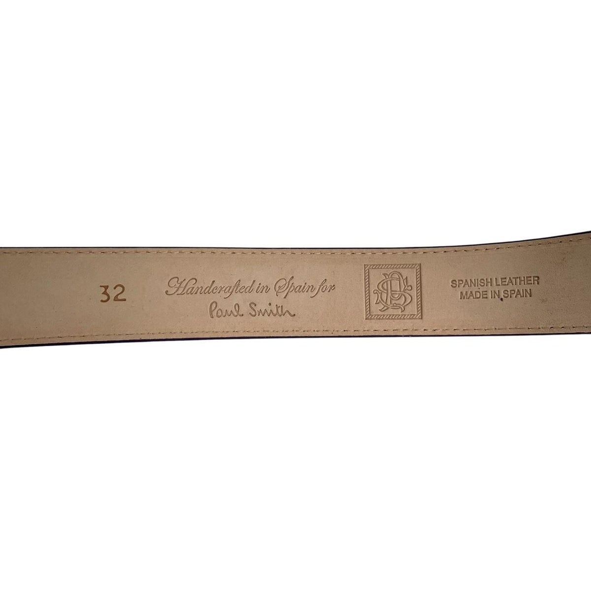 Paul Smith Handcrafted In Spain Leather Belt