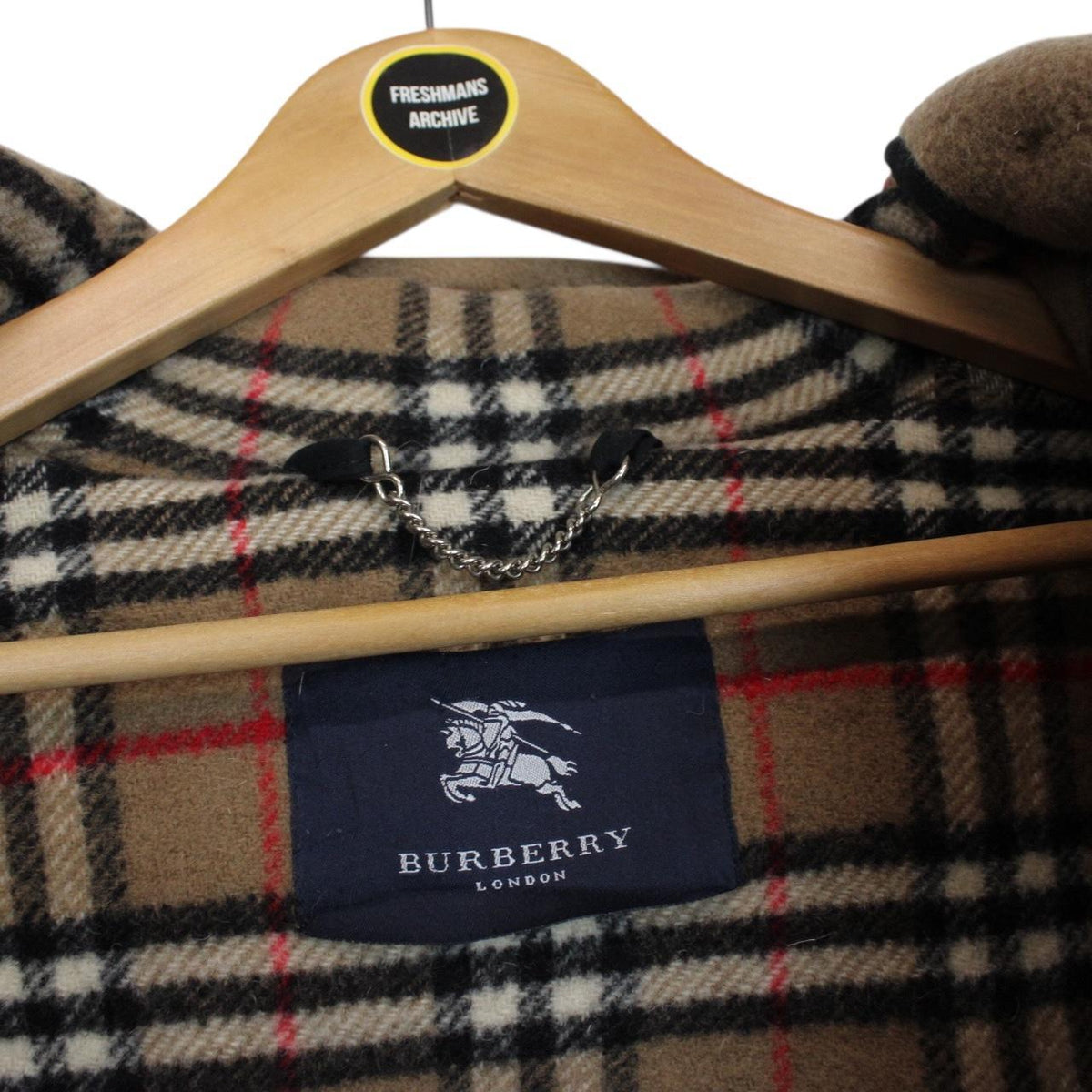 Vintage Burberry London Wool Duffle Coat Medium