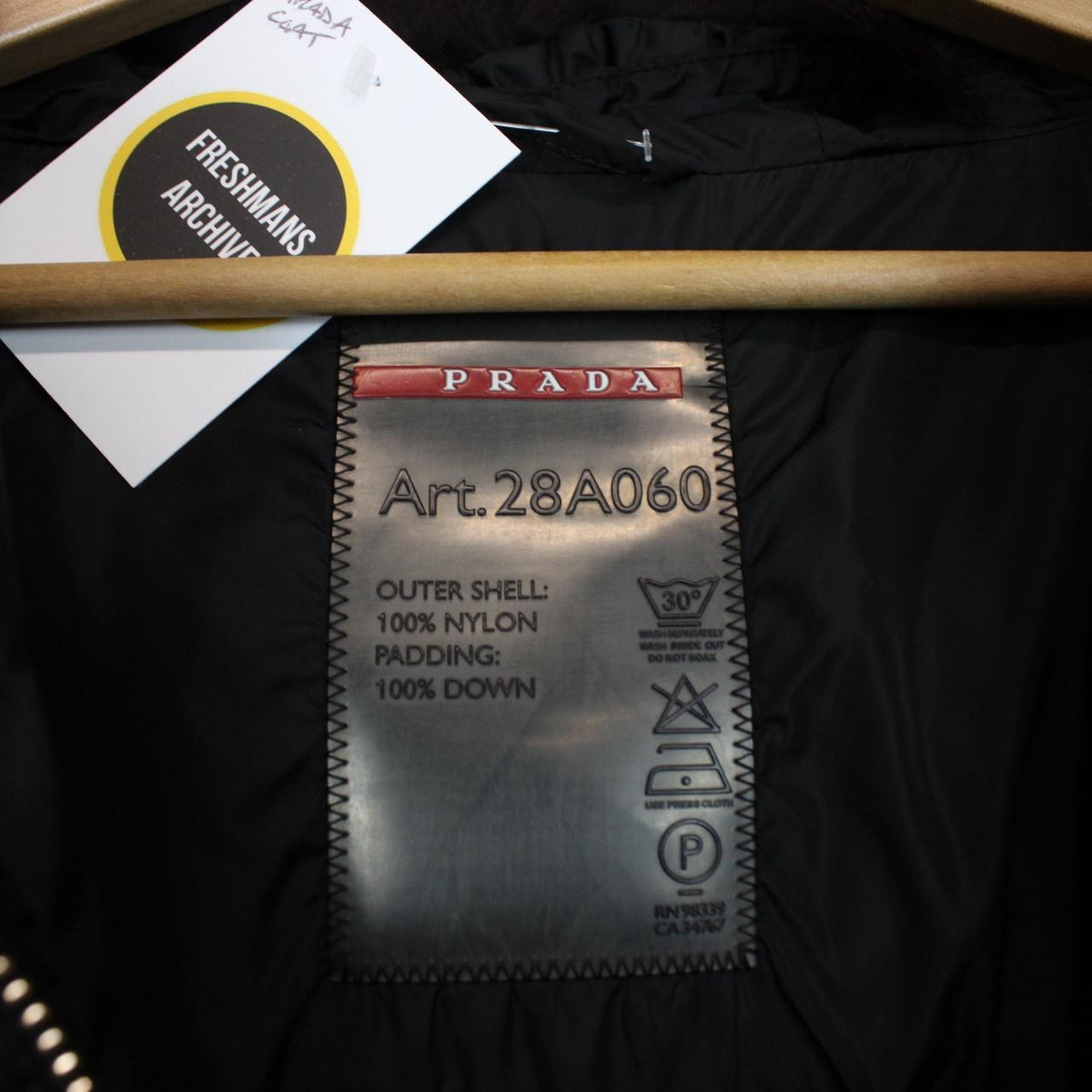 Prada Fur Hood Down Jacket Small