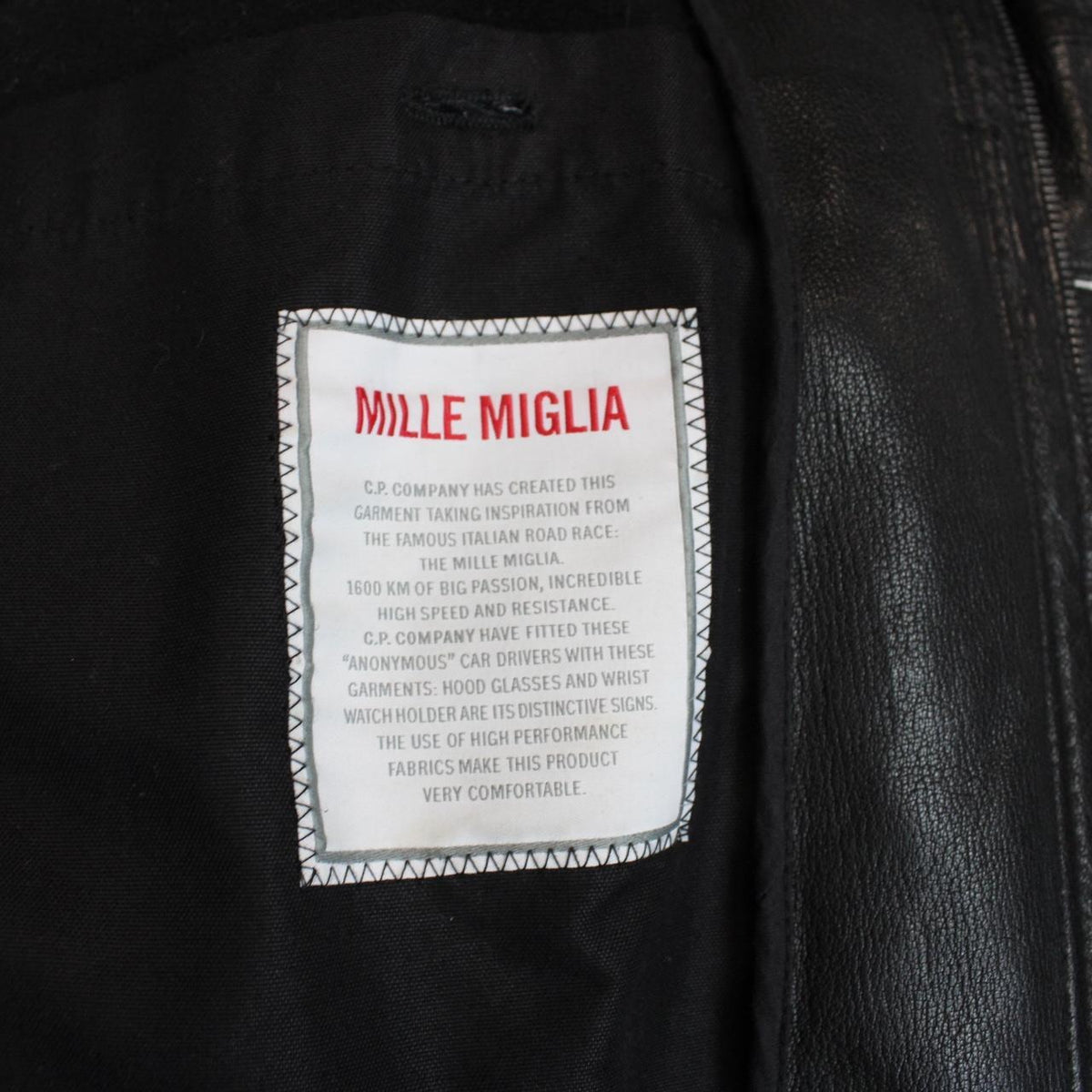 CP Company AW 2008 Mille Miglia Leather Jacket XL
