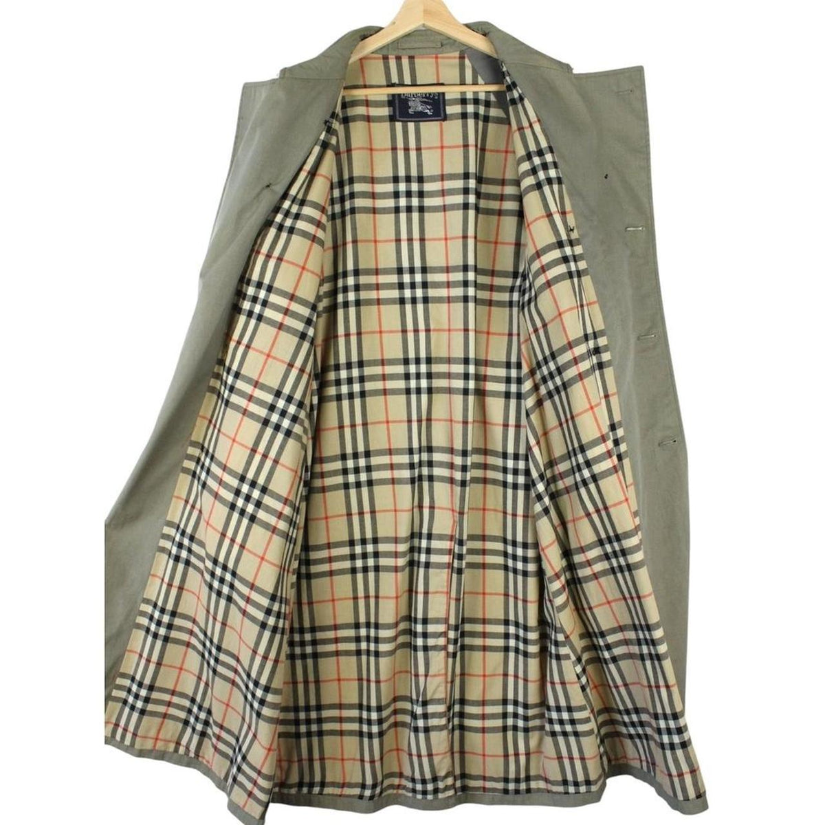 Vintage 90s Burberry Trench Coat XL