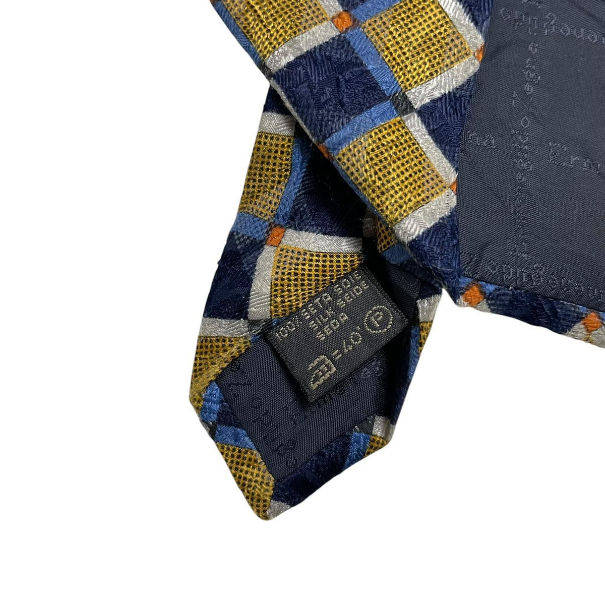 Ermenegildo Zegna Abstract Print Silk Tie