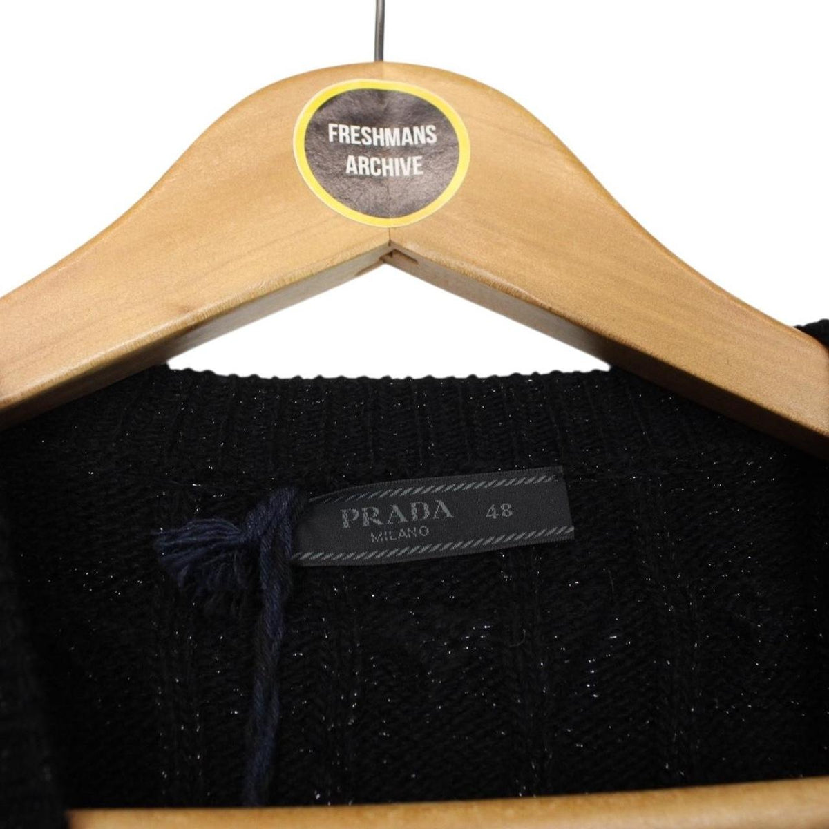 Prada Cashmere Wool Blend Cable Knit Jumper Medium