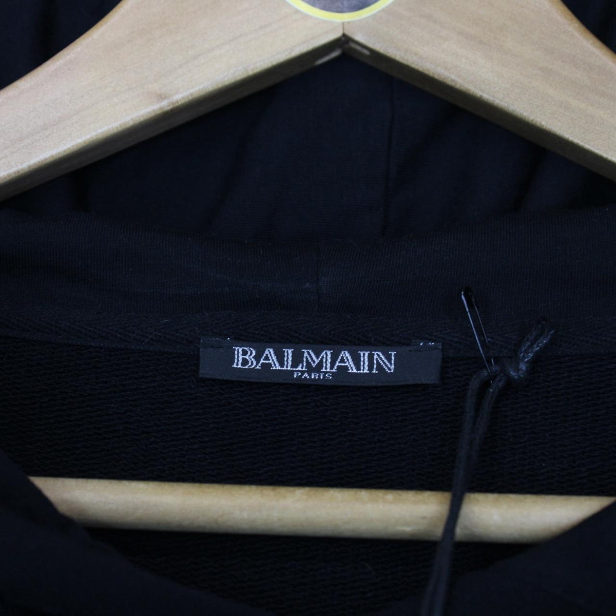 Balmain Paris Signature Logo Hoodie Large