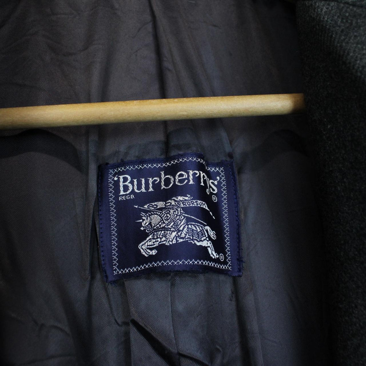 Vintage Burberry Wool/Camelhair Overcoat Large