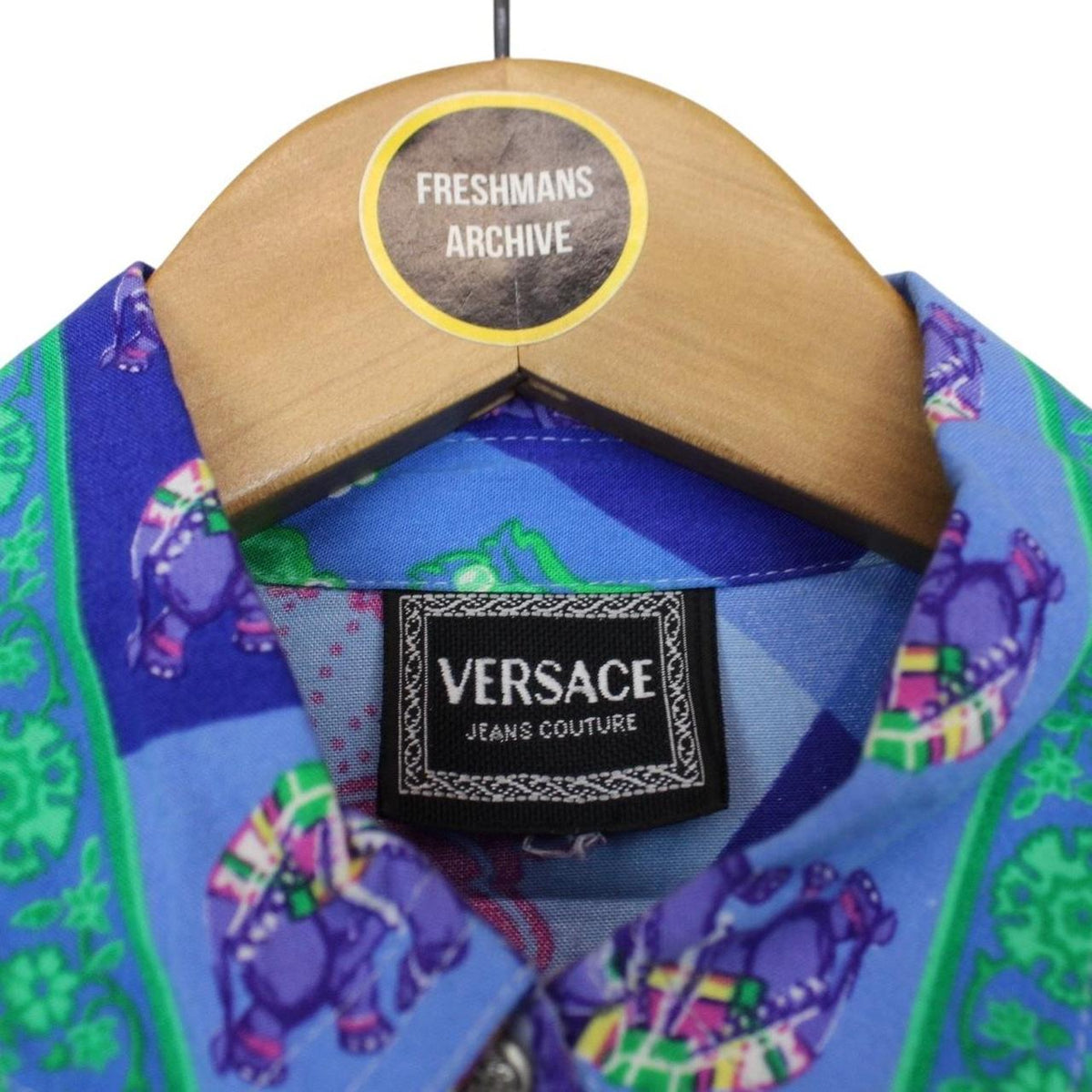 Vintage Versace Jeans Couture Elephant Shirt Large