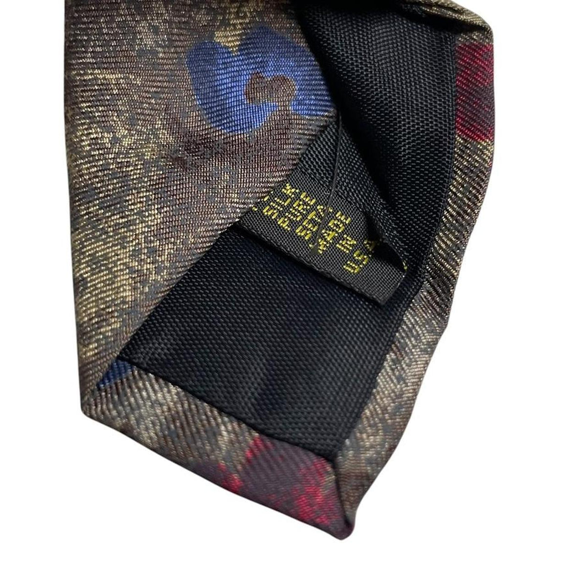 Vintage Fendi Abstract Print Silk Tie