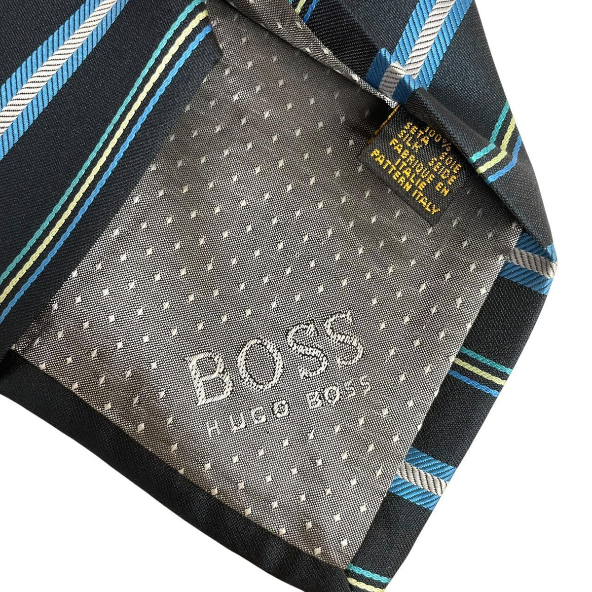 Vintage Hugo Boss Striped Silk Tie
