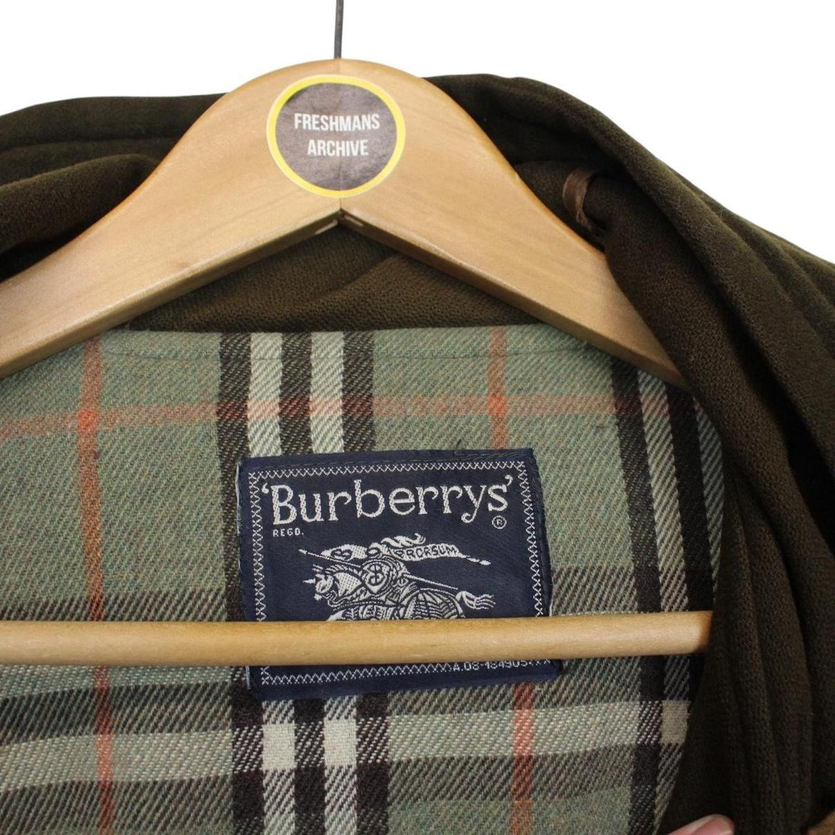 Vintage 80s Burberry Wool Duffle Coat Medium