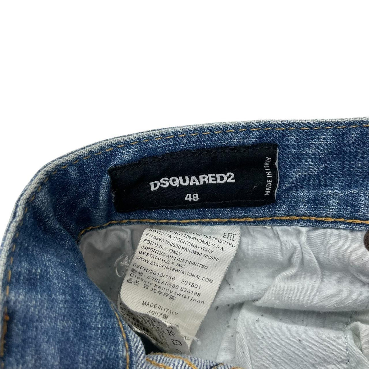 Dsquared2 Kanny Twist Jean Distressed Jeans Medium