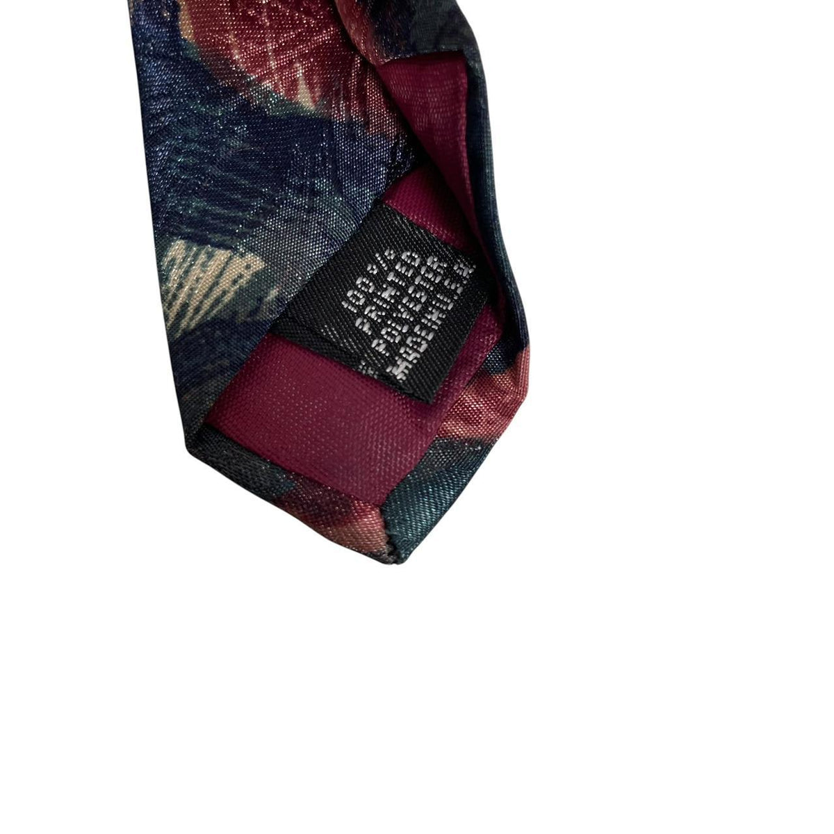 Vintage Christian Dior Floral Print Polyester Tie
