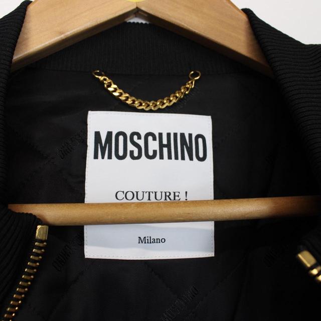 Moschino Couture Embroidered Logo Jacket Large