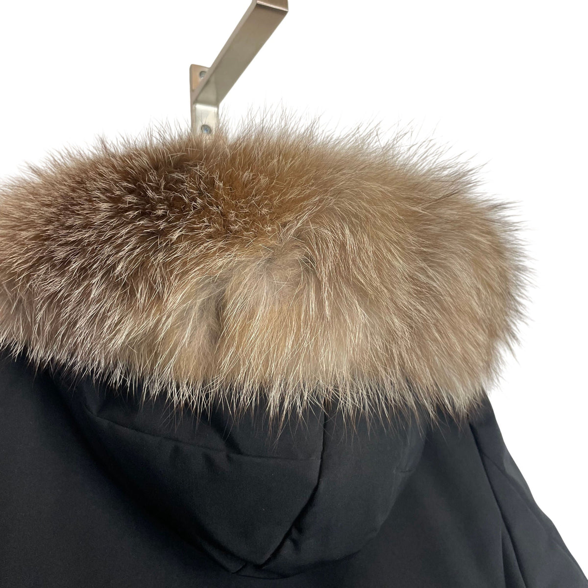 Moncler Bartramifur Fur Hooded Down Parka Jacket XS