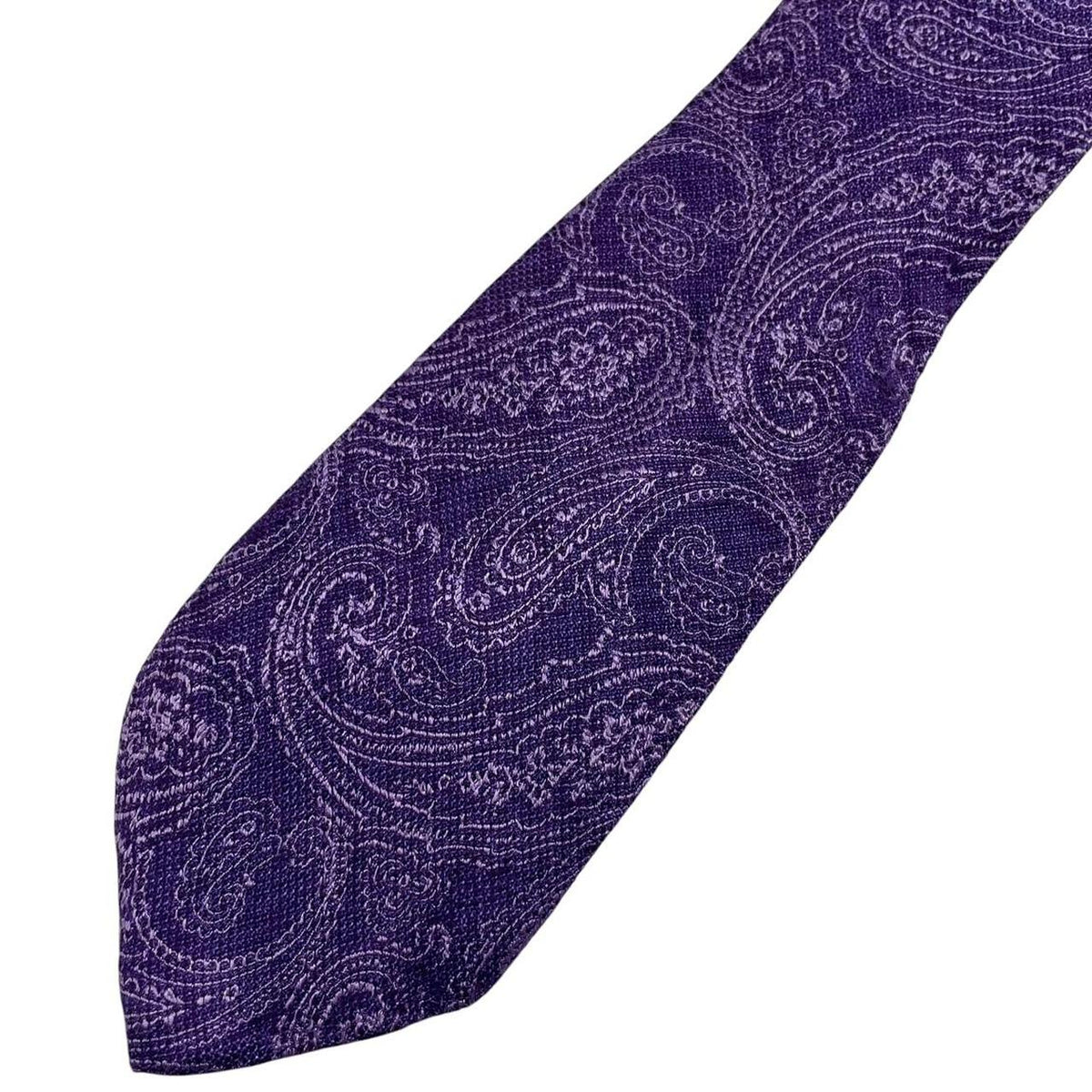 Michael Kors Paisley Pattern Silk/Wool Tie